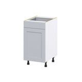 Hugo&Borg Charlesberg 18-in W x 34.5-in H x 24-in D Gray 1-Drawer Pull-out Cabinet Base Fully Assembled Cabinet (Recessed Panel Style)