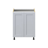 Hugo&Borg Charlesberg 27-in W x 34.5-in H x 24-in D Gray Sink Base Fully Assembled Cabinet (Recessed Panel Shaker Style)