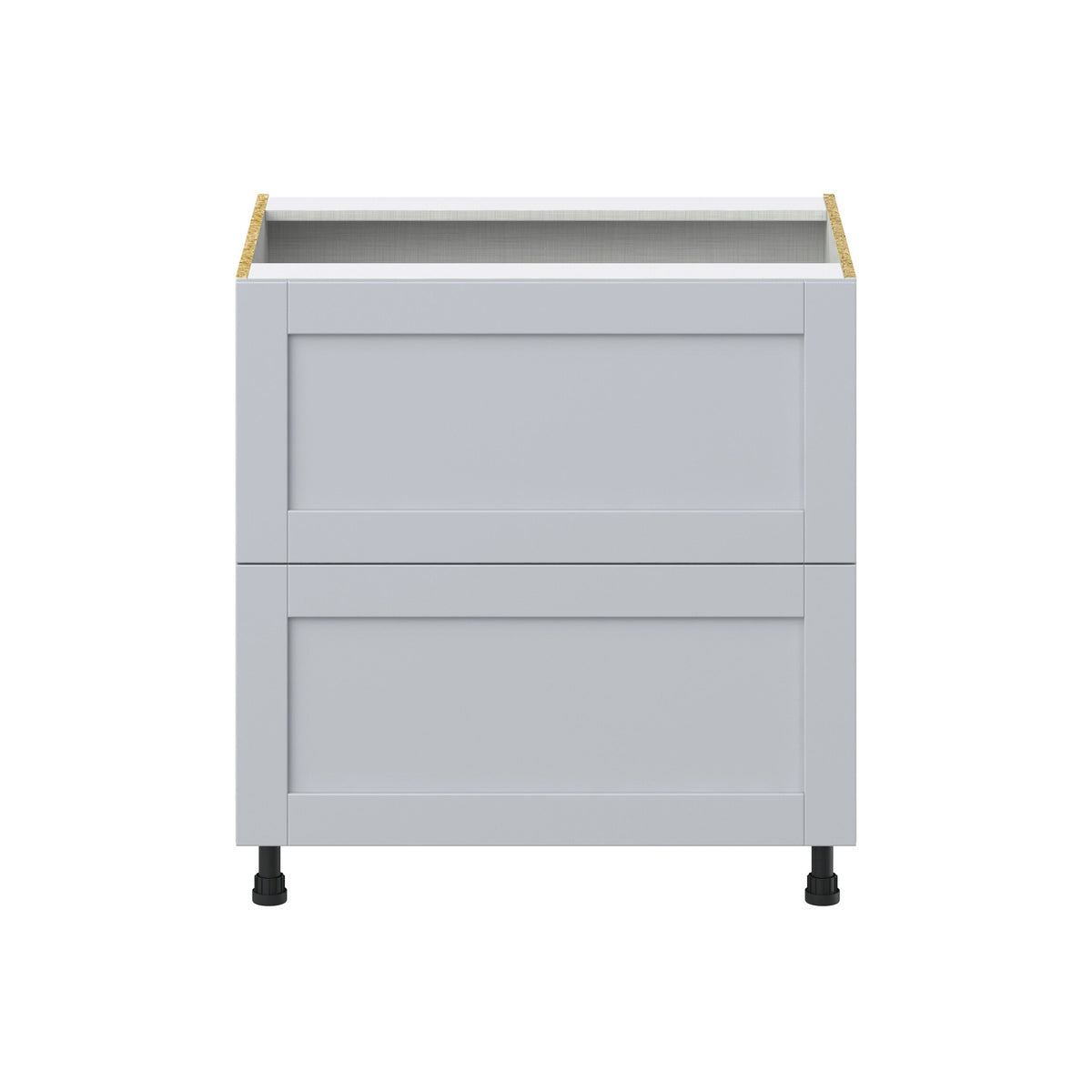 Hugo&Borg Charlesberg 33-in W x 34.5-in H x 24-in D Gray 2-Drawer Base Fully Assembled Cabinet (Recessed Panel Style)