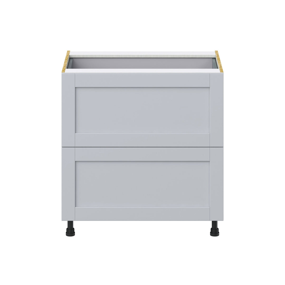 Hugo&Borg Charlesberg 33-in W x 34.5-in H x 24-in D Gray 3-Drawer Base Fully Assembled Cabinet (Recessed Panel Style)