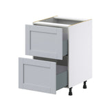 Hugo&Borg Charlesberg 21-in W x 34.5-in H x 24-in D Gray 2-Drawer Base Fully Assembled Cabinet (Recessed Panel Style)