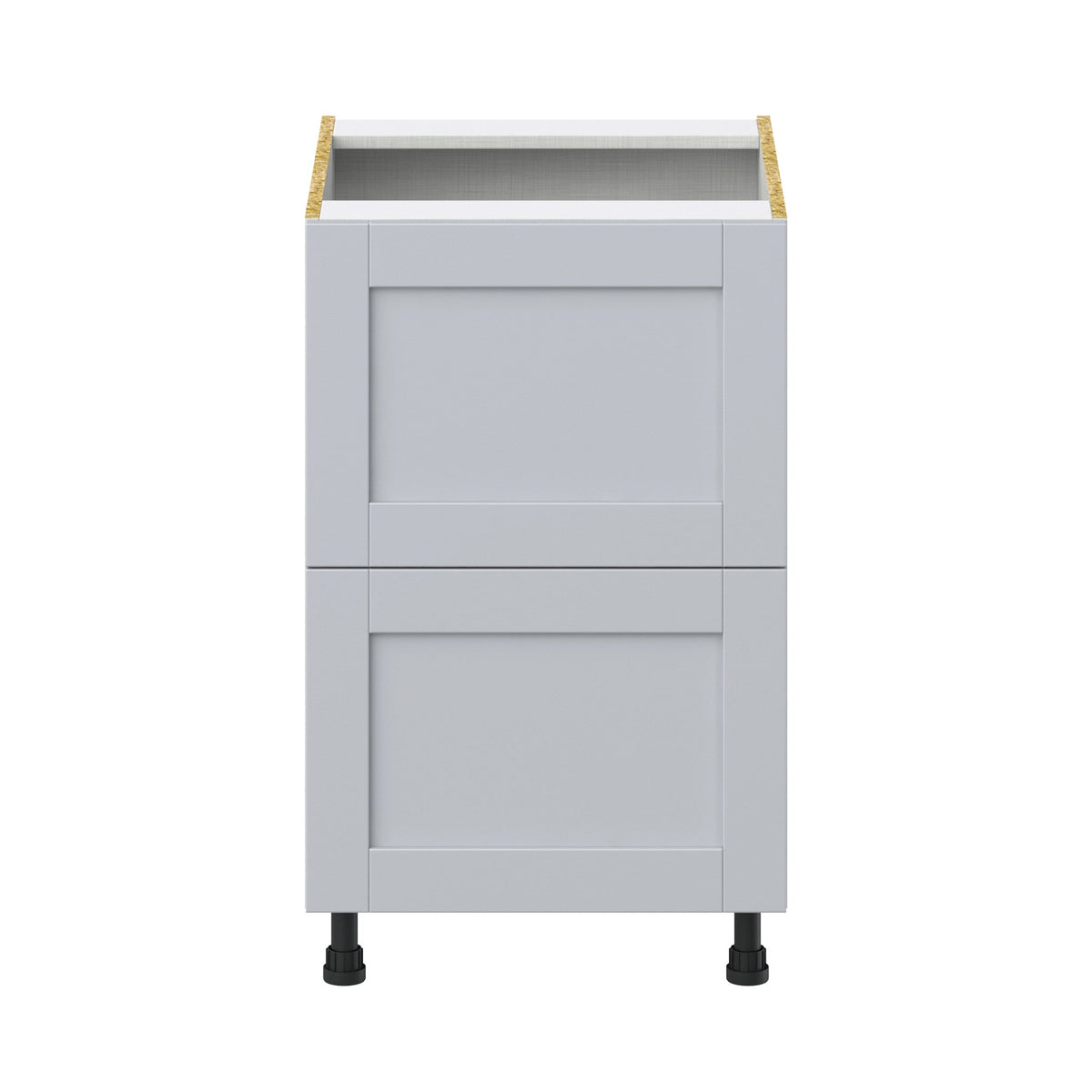 Hugo&Borg Charlesberg 21-in W x 34.5-in H x 24-in D Gray 2-Drawer Base Fully Assembled Cabinet (Recessed Panel Style)