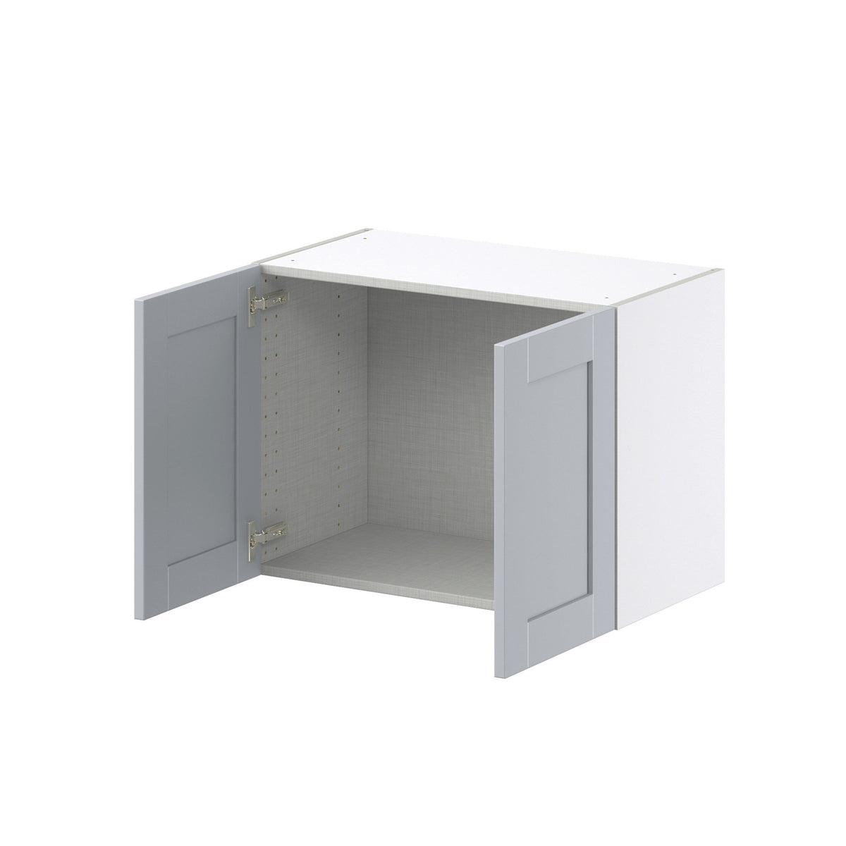 Hugo&Borg Charlesberg 27-in W x 20-in H x 14-in D Gray Wall Fully Assembled Cabinet (Recessed Panel Shaker Door Style)