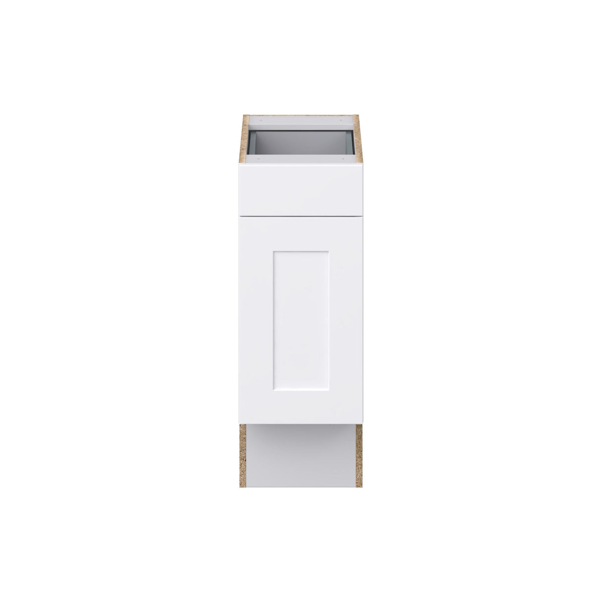 Hugo&Borg Jolie 12-in W x 34.5-in H x 24-in D Warm White 1-Drawer Base Fully Assembled Cabinet (Recessed Panel Shaker Style)
