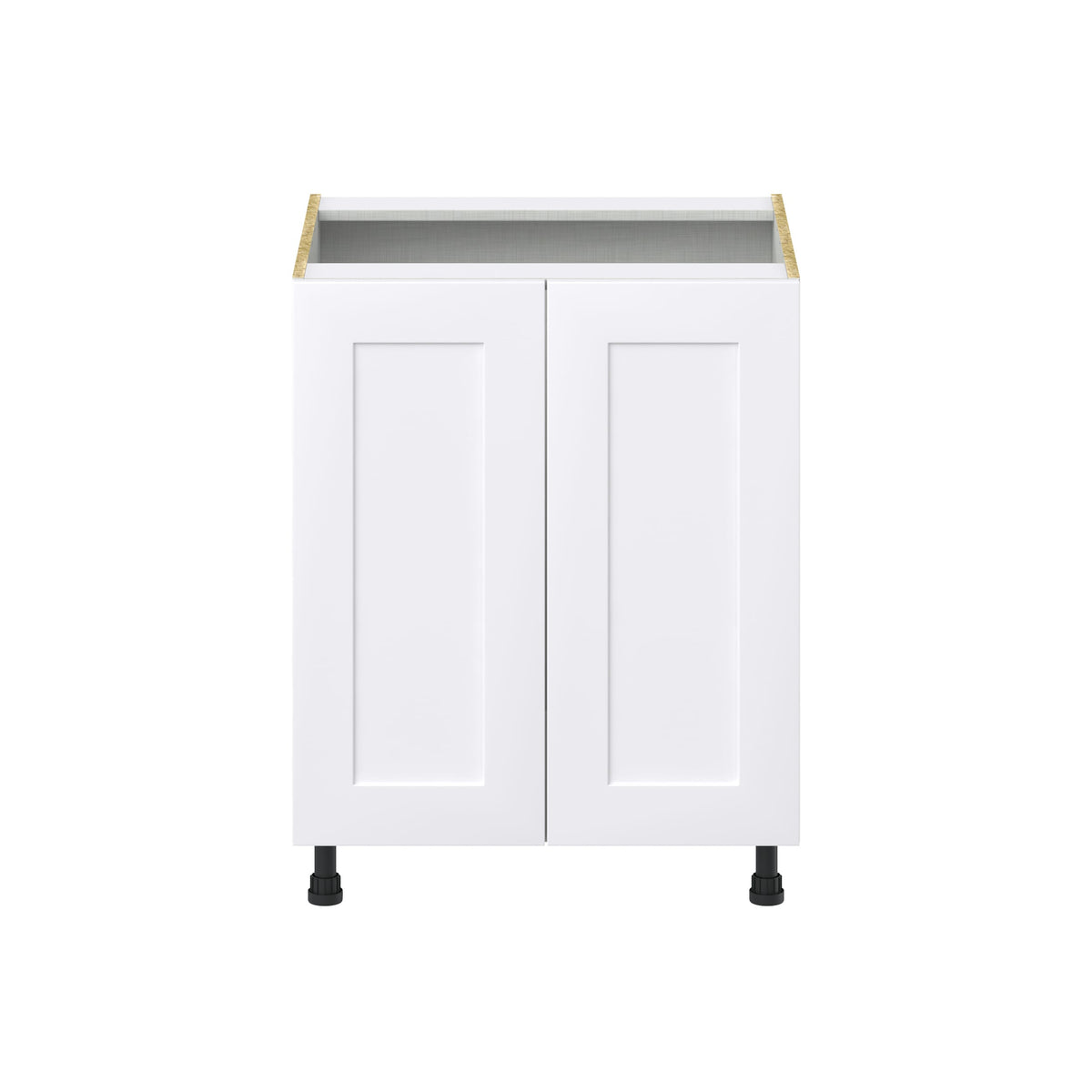 Hugo&Borg Jolie 27-in W x 34.5-in H x 24-in D Warm White Sink Base Fully Assembled Cabinet (Recessed Panel Shaker Style)