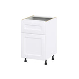 Hugo&Borg Jolie 21-in W x 34.5-in H x 25-in D Warm White 1-Drawer Base Fully Assembled Cabinet (Recessed Panel Shaker Style)