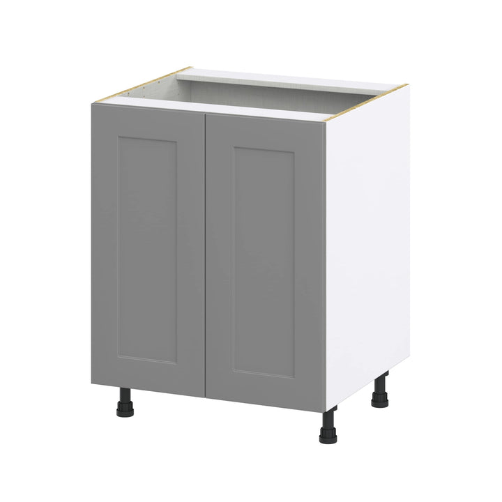Hugo&Borg 27-in W x 34.5-in H x 24-in D Slate Gray Sink Base Fully Assembled Cabinet (Recessed Panel Shaker Style)
