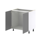 Hugo&Borg 33-in W x 34.5-in H x 24-in D Slate Gray Sink Base Fully Assembled Cabinet (Recessed Panel Shaker Style)