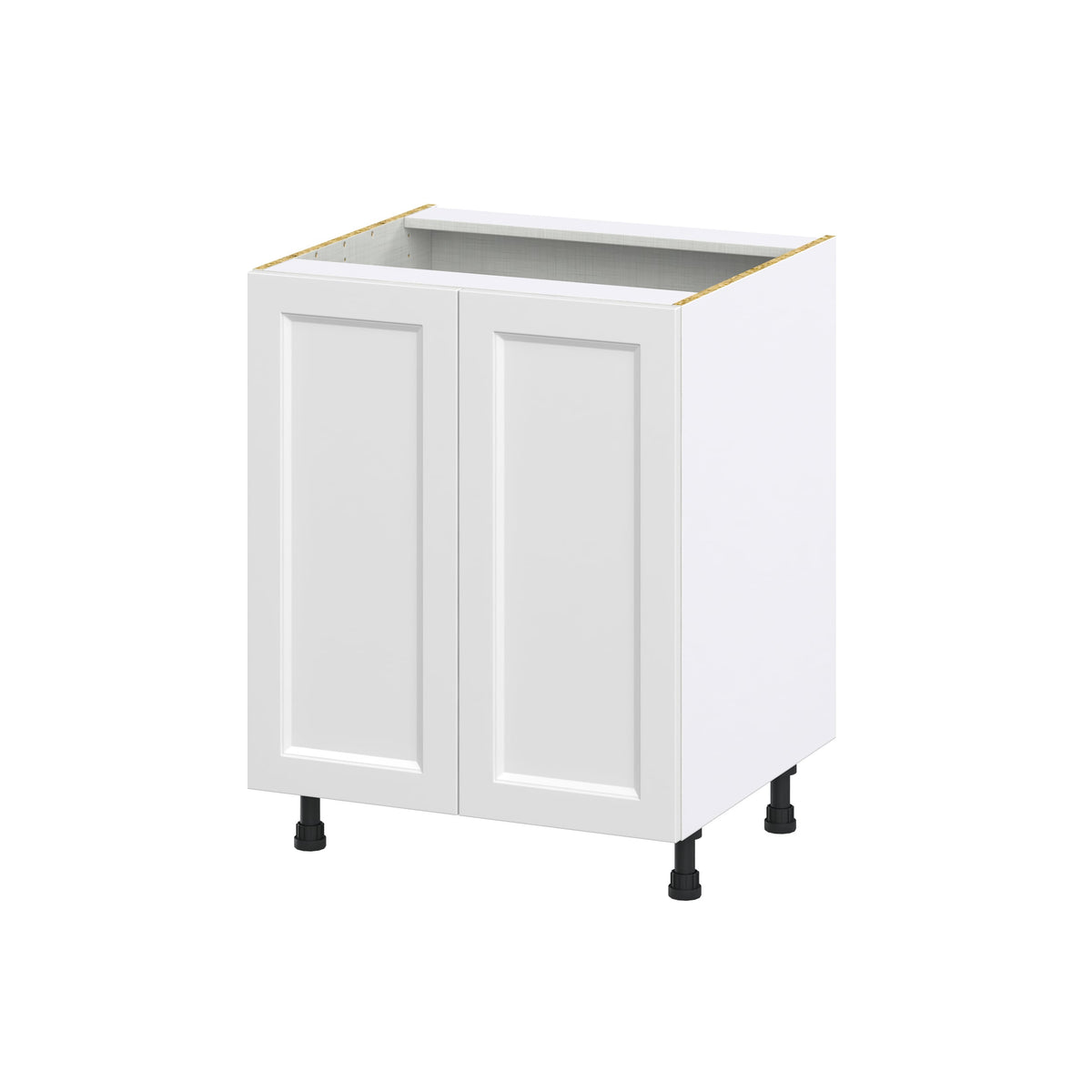 Hugo&Borg Riviera 27-in W x 34.5-in H x 24-in D Bright White Base Fully Assembled Cabinet (Recessed Panel Shaker Door Style)