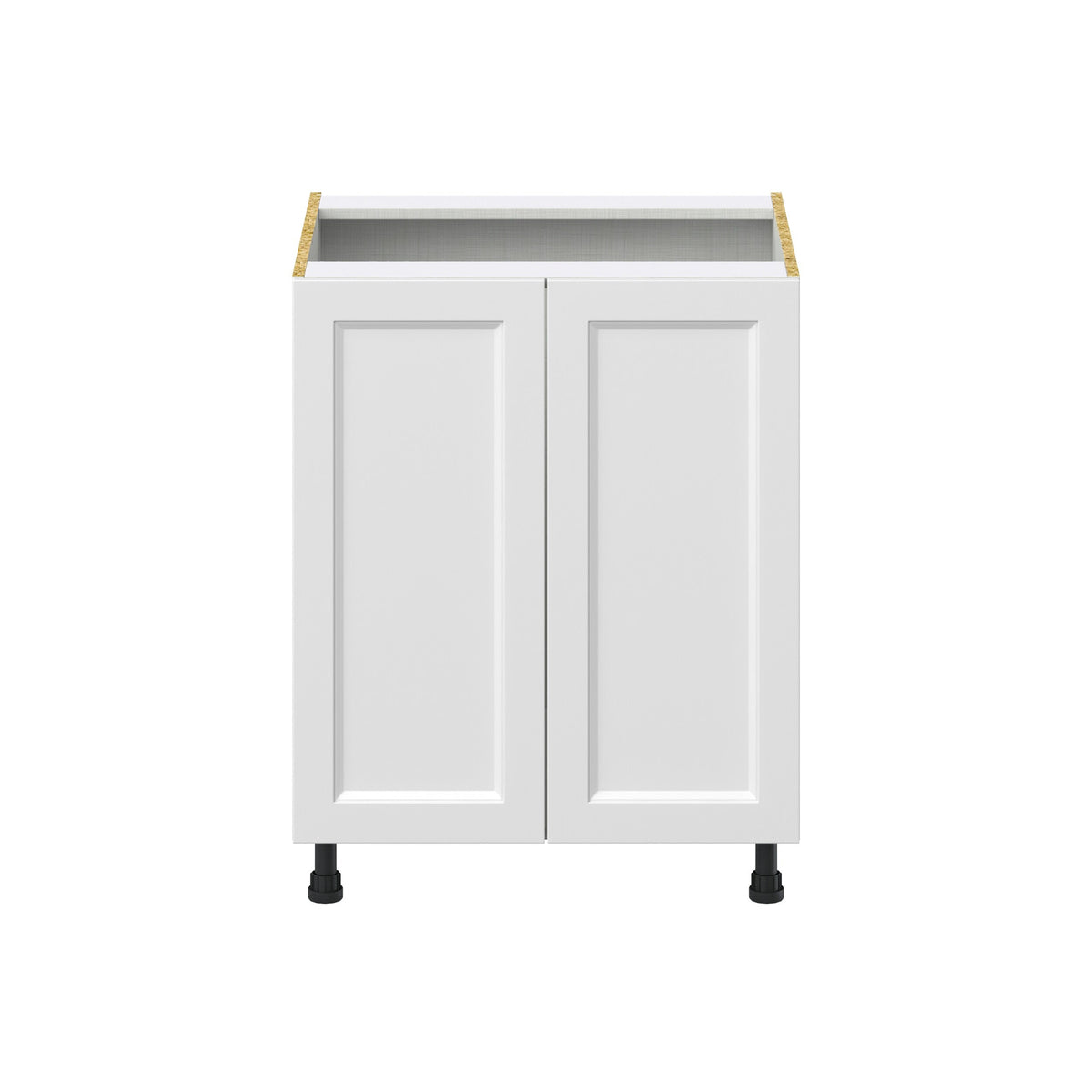 Hugo&Borg Riviera 27-in W x 34.5-in H x 24-in D Bright White Base Fully Assembled Cabinet (Recessed Panel Shaker Door Style)