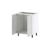 Hugo&Borg Riviera 27-in W x 34.5-in H x 24-in D Bright White Sink Base Fully Assembled Cabinet (Recessed Panel Shaker Style)