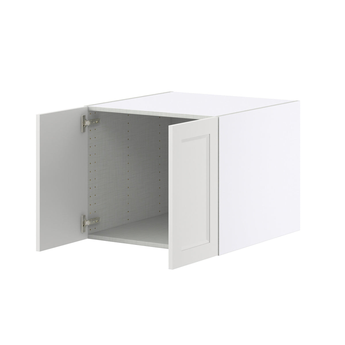 Hugo&Borg Riviera 24-in W x 20-in H x 24-in D Bright White Wall Fully Assembled Cabinet (Recessed Panel Shaker Door Style)