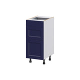 Hugo&Borg Lorette 15-in W x 34.5-in H x 21-in D Navy Blue 3-Drawer Base Fully Assembled Cabinet (Recessed Panel Style)