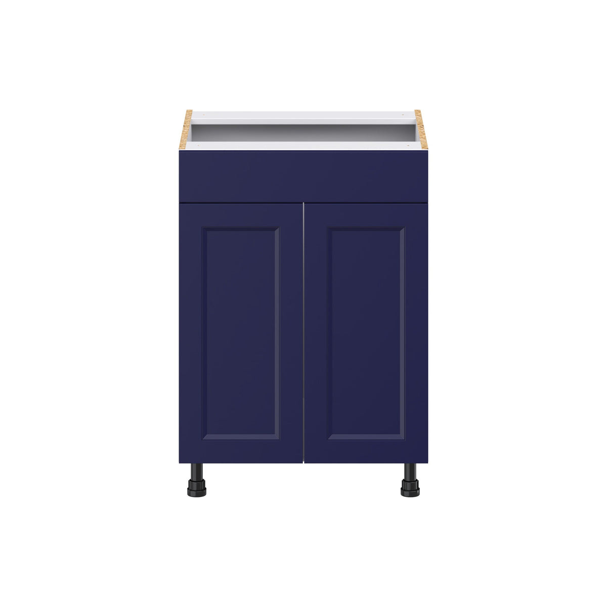 Hugo&Borg Lorette 24-in W x 34.5-in H x 21-in D Navy Blue Sink Base Fully Assembled Cabinet (Recessed Panel Shaker Style)