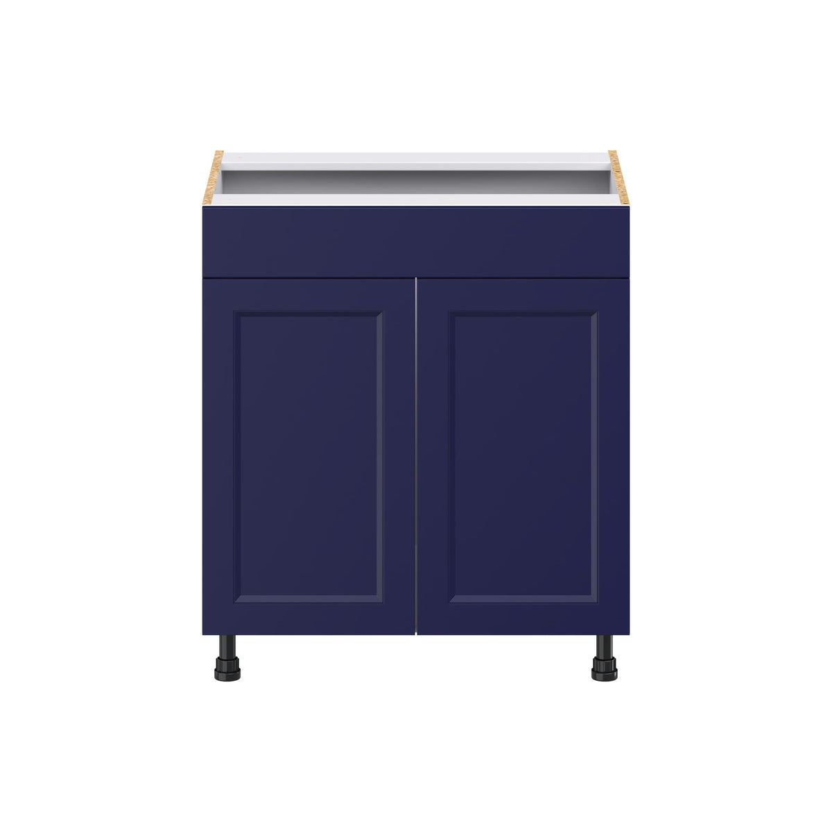 Hugo&Borg Lorette 30-in W x 34.5-in H x 21-in D Navy Blue Sink Base Fully Assembled Cabinet (Recessed Panel Shaker Style)