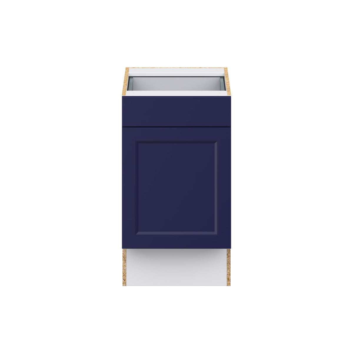 Hugo&Borg Lorette 18-in W x 34.5-in H x 25-in D Navy Blue 1-Drawer Base Fully Assembled Cabinet (Recessed Panel Shaker Door Style)