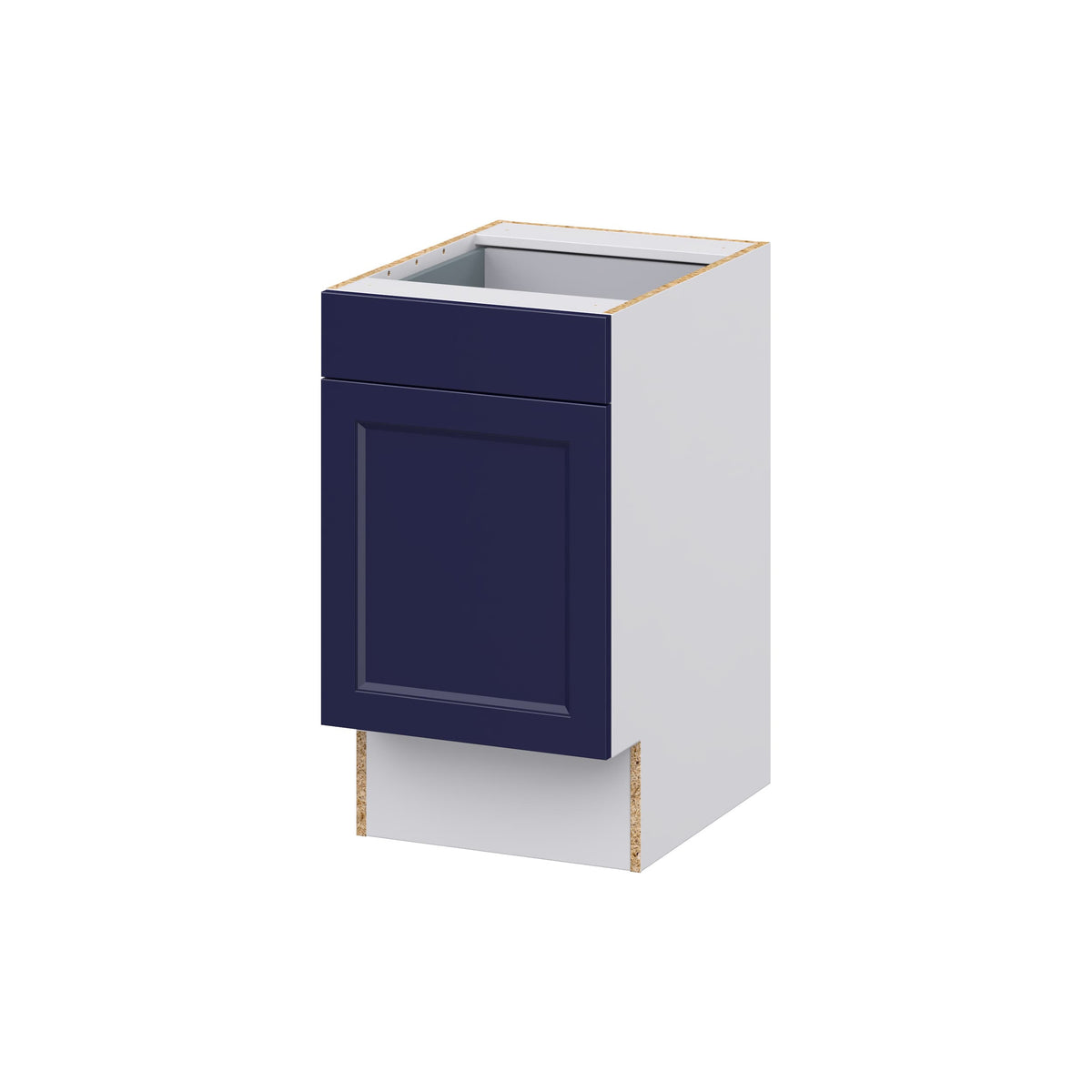 Hugo&Borg Lorette 18-in W x 34.5-in H x 25-in D Navy Blue 1-Drawer Base Fully Assembled Cabinet (Recessed Panel Shaker Door Style)