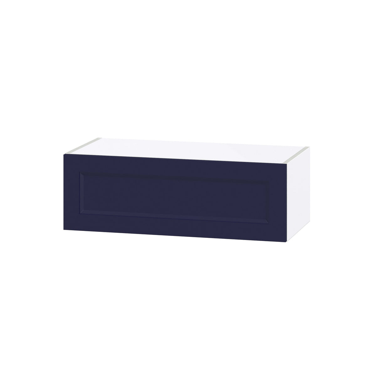 Hugo&Borg Lorette 30-in W x 10-in H x 14-in D Navy Blue Wall Fully Assembled Cabinet (Recessed Panel Shaker Door Style)