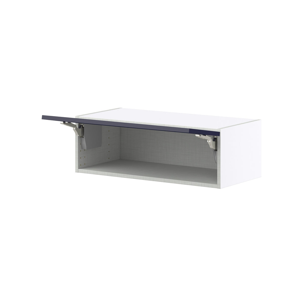 Hugo&Borg Lorette 30-in W x 10-in H x 14-in D Navy Blue Wall Fully Assembled Cabinet (Recessed Panel Shaker Door Style)