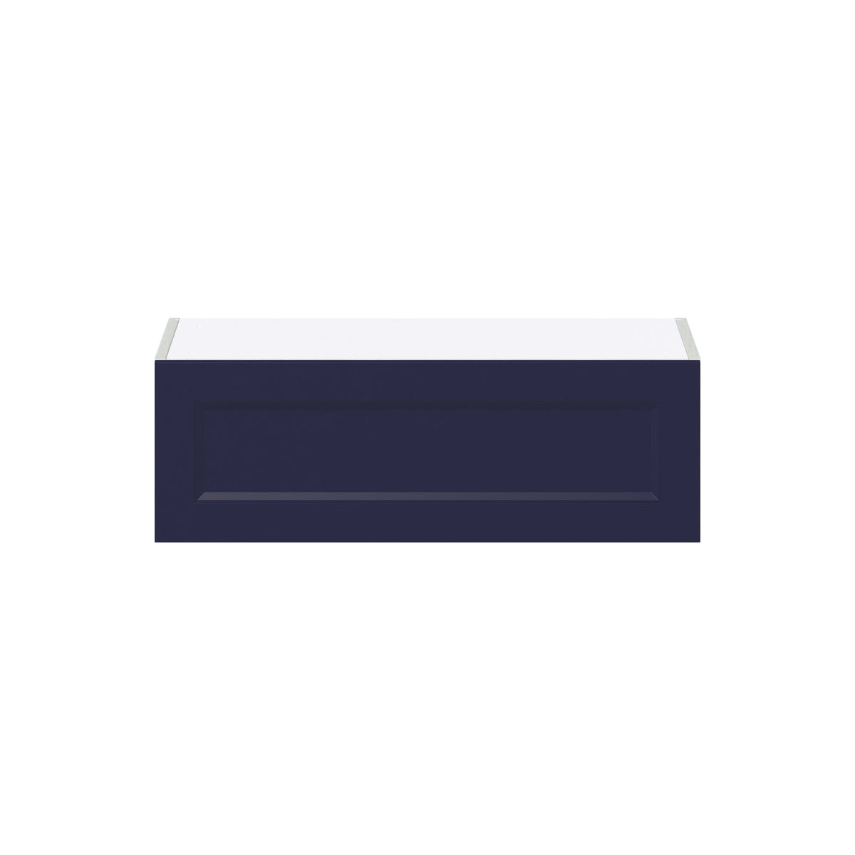 Hugo&Borg Lorette 30-in W x 10-in H x 14-in D Navy Blue Wall Fully Assembled Cabinet (Recessed Panel Shaker Door Style)