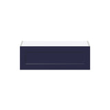 Hugo&Borg Lorette 30-in W x 10-in H x 14-in D Navy Blue Wall Fully Assembled Cabinet (Recessed Panel Shaker Door Style)