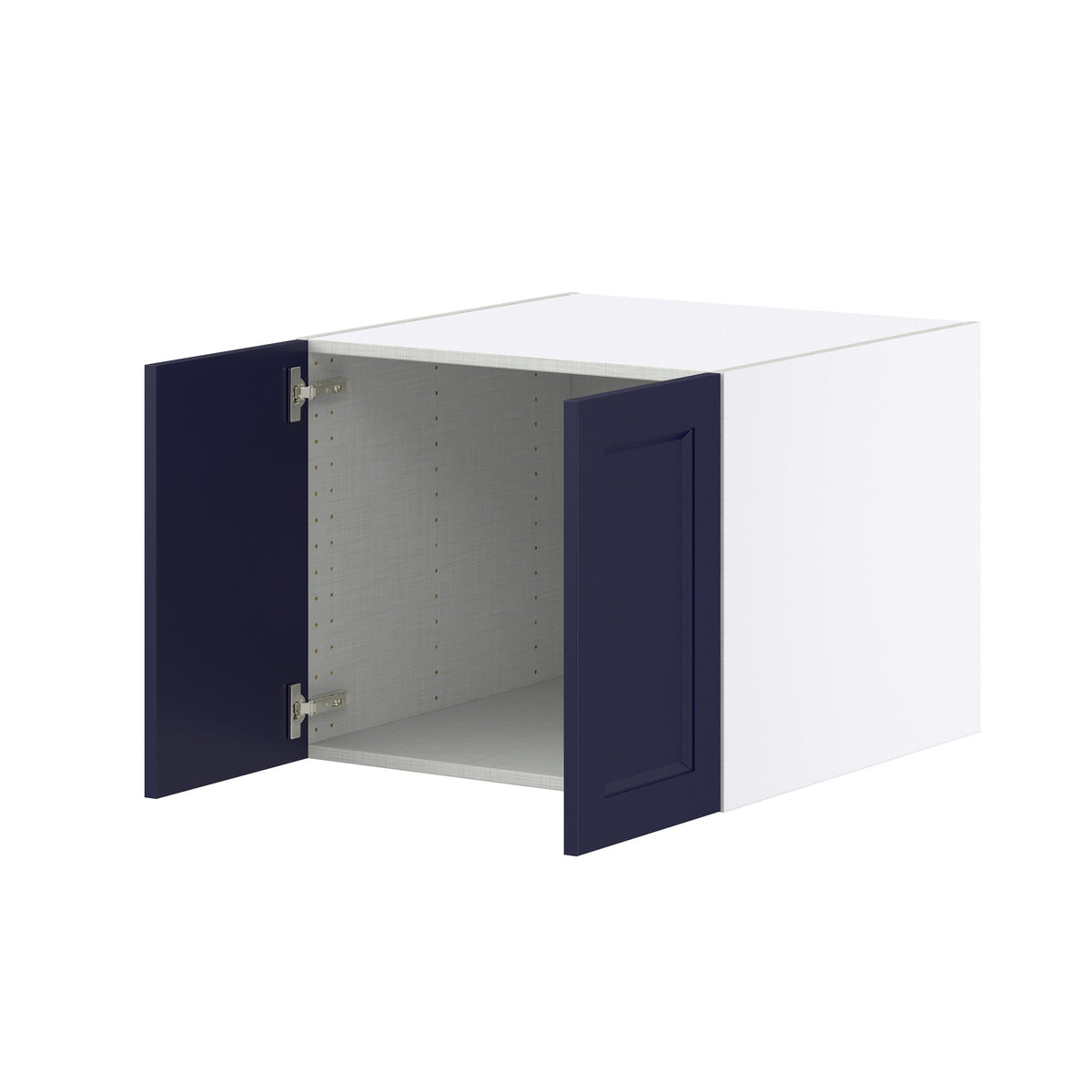 Hugo&Borg Lorette 24-in W x 20-in H x 24-in D Navy Blue Wall Fully Assembled Cabinet (Recessed Panel Shaker Door Style)