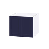 Hugo&Borg Lorette 24-in W x 20-in H x 24-in D Navy Blue Wall Fully Assembled Cabinet (Recessed Panel Shaker Door Style)