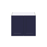 Hugo&Borg Lorette 24-in W x 20-in H x 24-in D Navy Blue Wall Fully Assembled Cabinet (Recessed Panel Shaker Door Style)