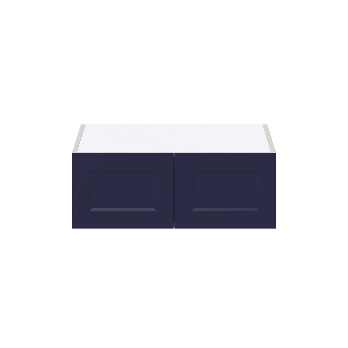 Hugo&Borg Lorette 27-in W x 10-in H x 24-in D Navy Blue Wall Fully Assembled Cabinet (Recessed Panel Shaker Door Style)