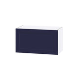 Hugo&Borg Lorette 27-in W x 15-in H x 14-in D Navy Blue Wall Fully Assembled Cabinet (Recessed Panel Shaker Door Style)