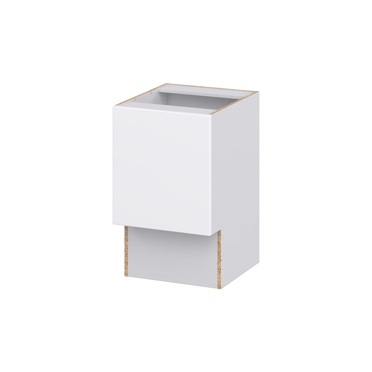 Hugo&Borg Lasalle 18-in W x 34.5-in H x 21-in D Bright White Slab Base Fully Assembled Cabinet (Flat Panel Slab Door Style)