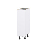 Hugo&Borg Lasalle 9-in W x 34.5-in H x 24-in D Bright White Slab Base Fully Assembled Cabinet (Flat Panel Slab Door Style)