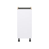 Hugo&Borg Lasalle 15-in W x 34.5-in H x 24-in D Bright White Slab 3-Drawers Base Fully Assembled Cabinet (Flat Panel Slab Style)