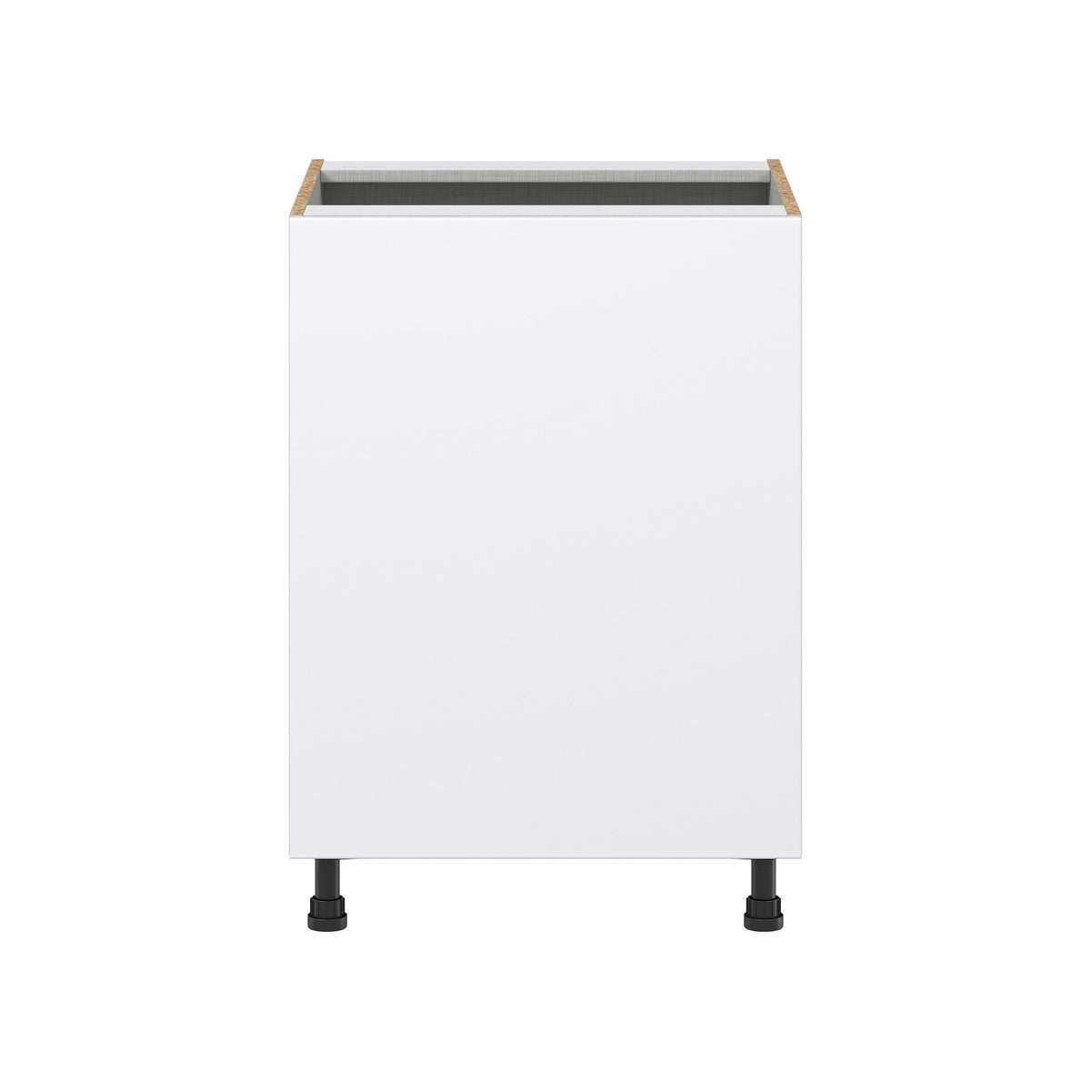 Hugo&Borg Lasalle 24-in W x 34.5-in H x 24-in D Bright White Slab Sink Base Fully Assembled Cabinet (Flat Panel Slab Style)