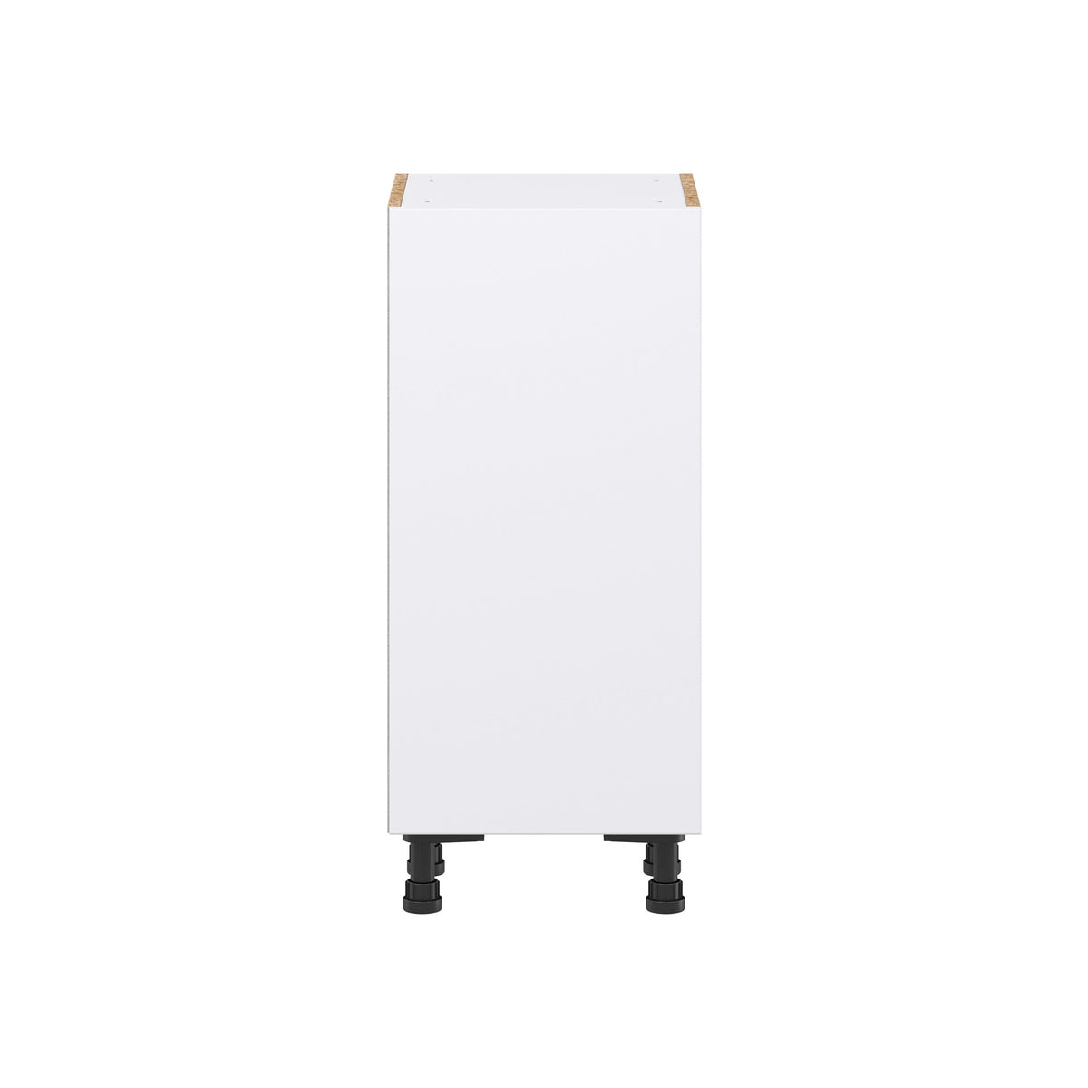 Hugo&Borg Lasalle 15-in W x 34.5-in H x 14-in D Bright White Slab Base Fully Assembled Cabinet (Flat Panel Slab Door Style)