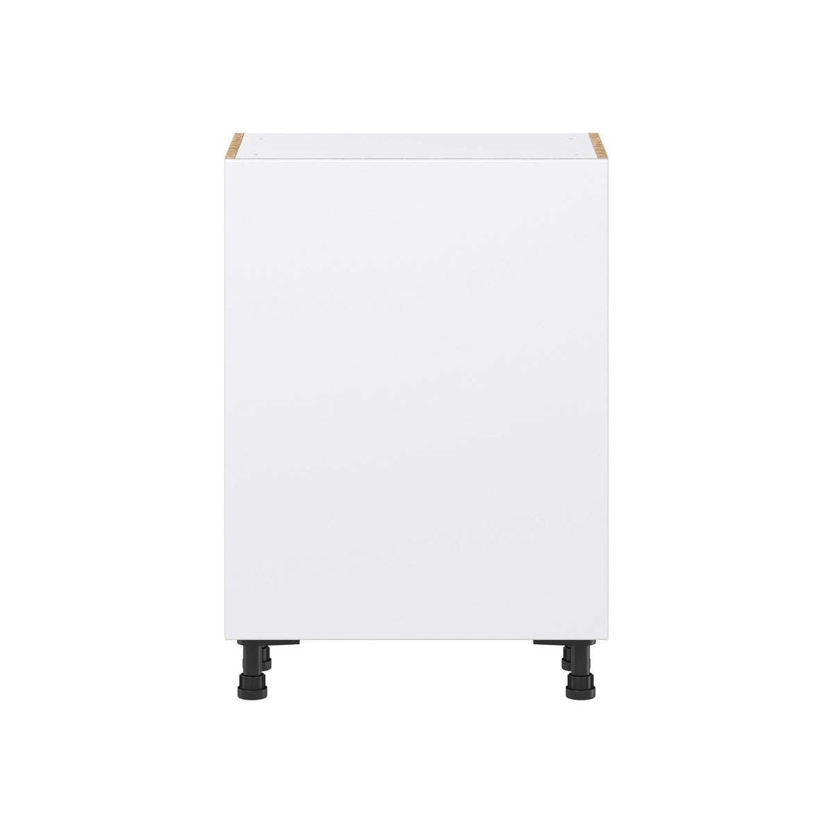 Hugo&Borg Lasalle 24-in W x 34.5-in H x 14-in D Bright White Slab Base Fully Assembled Cabinet (Flat Panel Slab Door Style)
