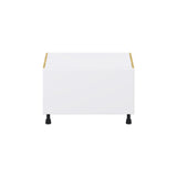 Hugo&Borg Lasalle 30-in W x 19.5-in H x 24-in D Bright White Slab 1-Drawer Base Fully Assembled Cabinet (Flat Panel Style)