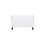 Hugo&Borg Lasalle 30-in W x 14.5-in H x 24-in D Bright White Slab 1-Drawer Base Fully Assembled Cabinet (Flat Panel Style)