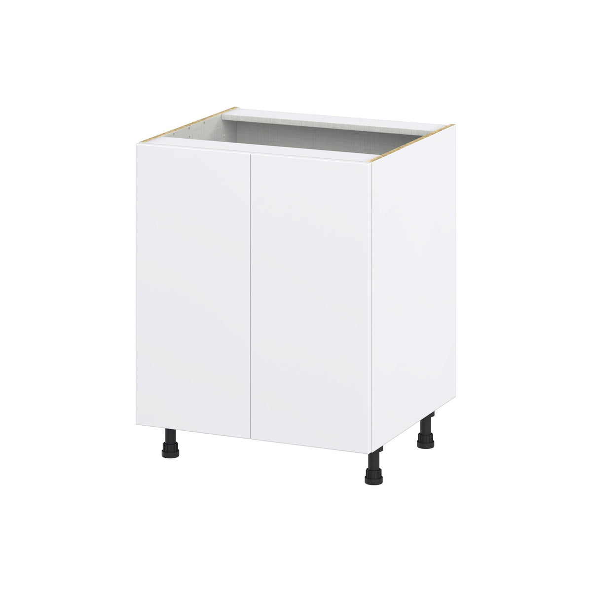 Hugo&Borg Lasalle 27-in W x 34.5-in H x 24-in D Bright White Slab 3-Drawers Base Fully Assembled Cabinet (Flat Panel Slab Style)