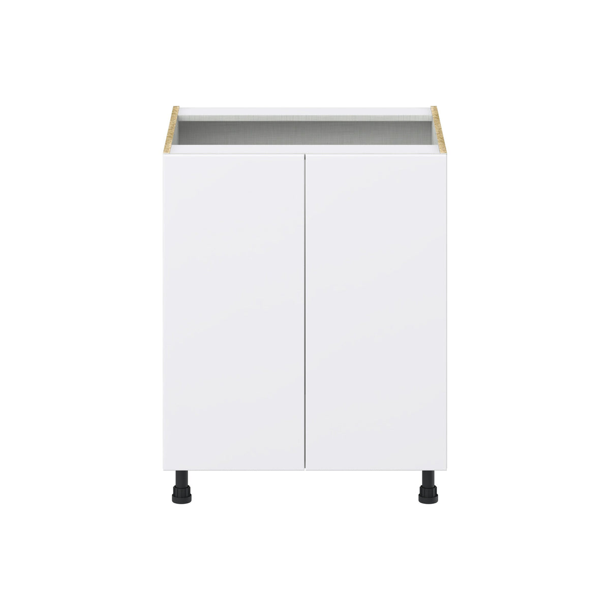 Hugo&Borg Lasalle 27-in W x 34.5-in H x 24-in D Bright White Slab Sink Base Fully Assembled Cabinet (Flat Panel Slab Style)