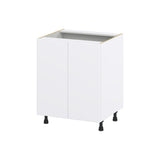 Hugo&Borg Lasalle 27-in W x 34.5-in H x 24-in D Bright White Slab Sink Base Fully Assembled Cabinet (Flat Panel Slab Style)