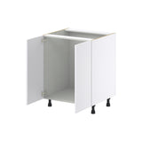 Hugo&Borg Lasalle 27-in W x 34.5-in H x 24-in D Bright White Slab Sink Base Fully Assembled Cabinet (Flat Panel Slab Style)