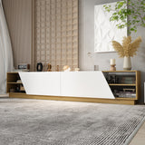 FUFU&GAGA Modern/Contemporary Yellow Tv Cabinet (Accommodates TVs more than 70-in)