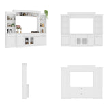 FUFU&GAGA Modern/Contemporary White Tv Cabinet (Accommodates TVs up to 55-in)