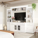 FUFU&GAGA Modern/Contemporary White Tv Cabinet (Accommodates TVs up to 55-in)