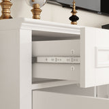FUFU&GAGA Modern/Contemporary White Tv Cabinet (Accommodates TVs up to 55-in)