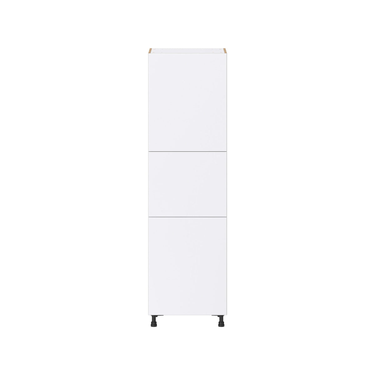 Hugo&Borg Lasalle 24-in W x 84.5-in H x 24-in D Bright White Slab Pantry Fully Assembled Cabinet (Flat Panel Slab Door Style)