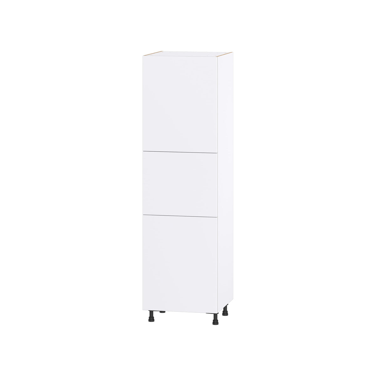 Hugo&Borg Lasalle 24-in W x 84.5-in H x 24-in D Bright White Slab Pantry Fully Assembled Cabinet (Flat Panel Slab Door Style)