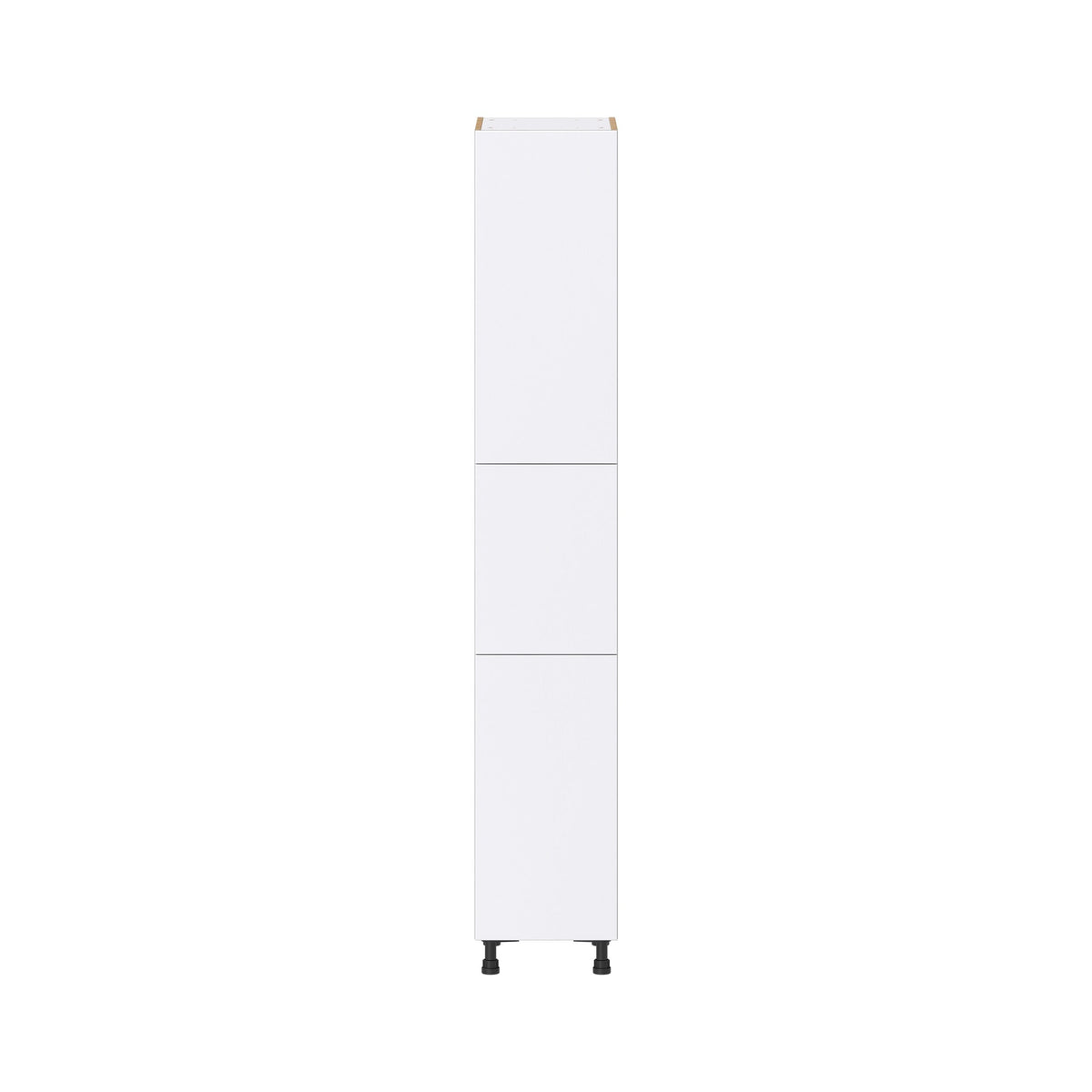 Hugo&Borg Lasalle 15-in W x 89.5-in H x 24-in D Bright White Slab Pantry Fully Assembled Cabinet (Flat Panel Slab Door Style)