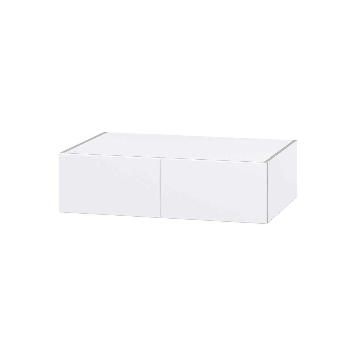 Hugo&Borg Lasalle 36-in W x 10-in H x 24-in D Bright White Slab Wall Fully Assembled Cabinet (Flat Panel Slab Door Style)